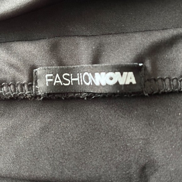 Fashion Nova Black Ruched Strapless Mini Dress 1X - Picture 6 of 7